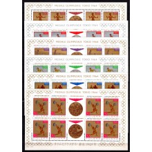 Polske olympiadevindere. 8 Miniark. postfrisk.